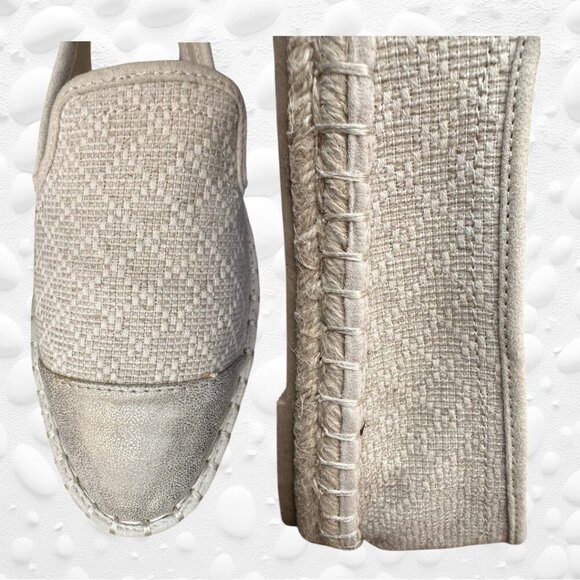 Women's Carly Woven Espadrille Flat - Universal Thread™ Cream Size 8. NWT/Box - Picture 10 of 11